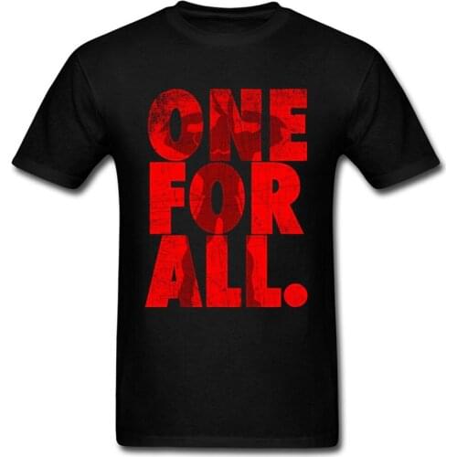 Mightier One For All My Hero Academia T-Shirt for Men Boku no Hero Japanese Anime 3D Printed Newest Tops Shirts Crewneck Cotton