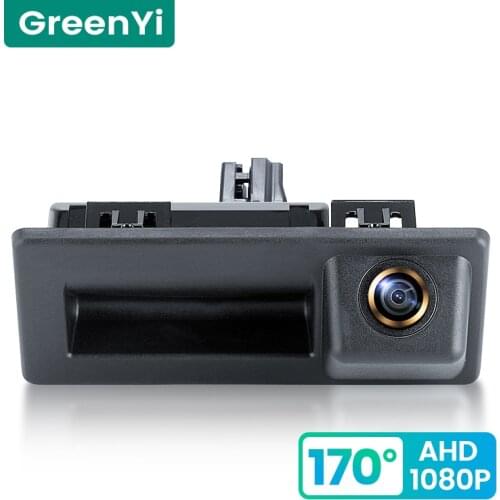 GreenYi 170° HD 1080P Car Rear View Camera for Audi A4L VW Teramont C-TREK Touran L Tiguan Tournamen Skoda Vehicle Parking AHD