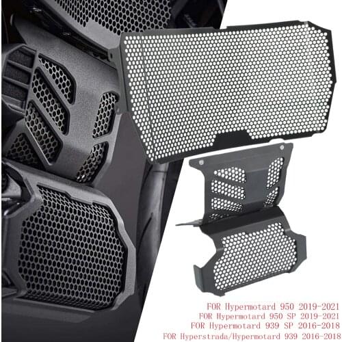 Hypermotard 950 RVE Motorbike Oil Cooler Guard Engine Radiator Guard Protector For Ducati Hypermotard 939 950 SP Hyperstrada 939