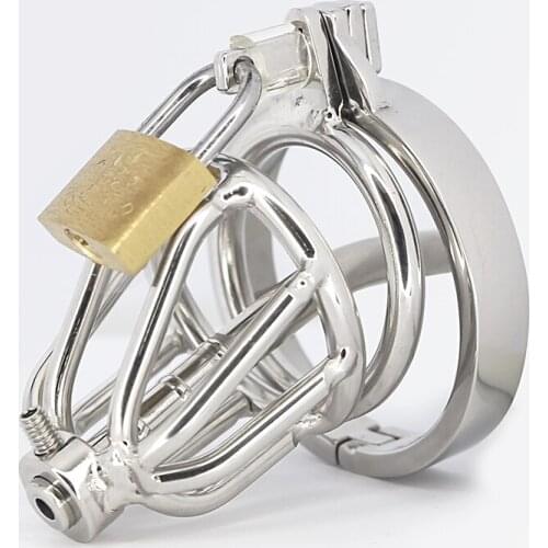 Male Chastity Devices Stainless Steel Cock Cage For Men Penis cage Cock Cage metal Chastity Belt Sex Toys bdsm Fetish