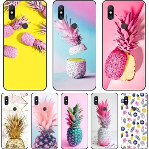Soft Silicone Case For Xiaomi Mi Max Note 1 2 3 Yellow Pineapple Pink Fruit Back Cover For Xiaomi Mi Mix 1 2 2S 3 Phone Case