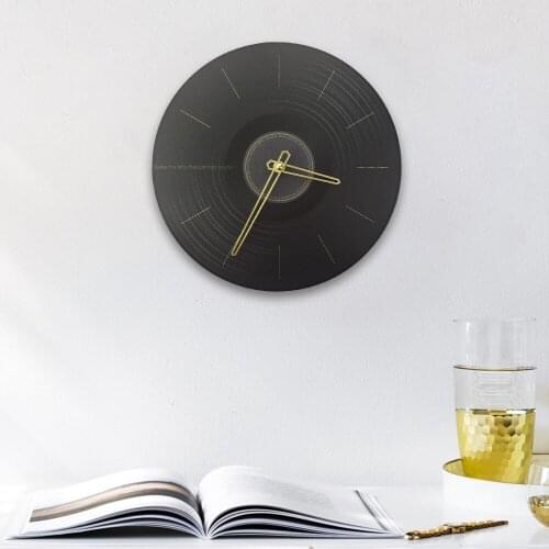 Retro Records Wall Clock Study Rooms Bedroom Home Watch Unique Gifts Nordic Minimalist Style Art Horologe Decor relogio parede