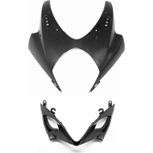 Carbon Fiber Pattern Front Headlight Air Intake Fairing for SUZUKI GSX-R 1000 2007 2008