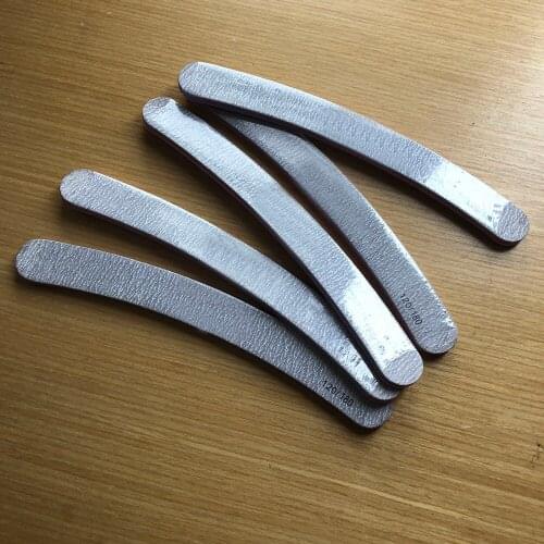 2 pcs/lot high quality salon nail file banana shape zebra emery board nail art tool manicure tool professional nail file