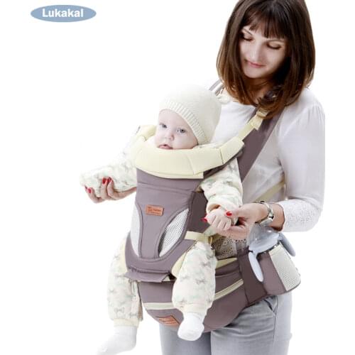 Storage HipSeat Baby Carrier BackPack Foldable Cap Baby Sling Wrap Ergonomic Horizontal Front Face Infant Baby Kangroo