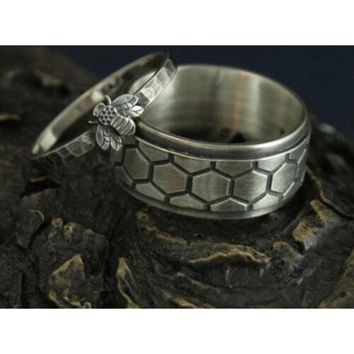 STONE AGE KOLLEKSİYONU ARIM PETEĞİM MASTER İŞİ SILVER WEDDING RING
