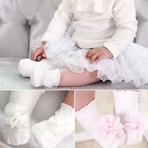 Lovely Baby Girl 3d Flowers Socks Infant Toddler Princess Pure Cotton Sox Petal Flower Bebe Spring Summer Ankle Socks Nonslip