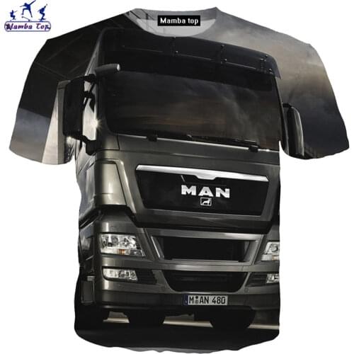 Mamba Top Summer New Men Women 3D Print Car Truck Short sleeve T Shirt Fashion Sweatshirt Hip Hop Harajuku Pullover Kids T-Shirt