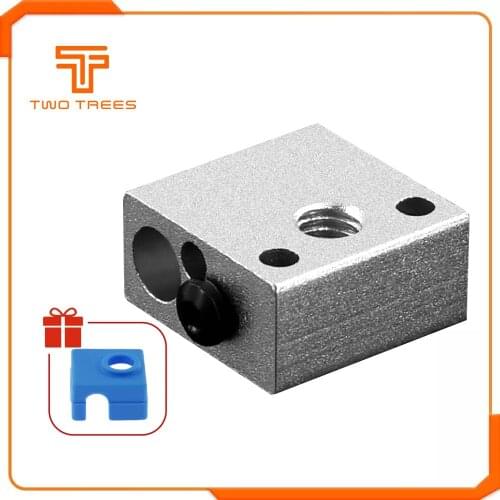 High Quality CR10 Heater Block MK8 Silicone Sock CR10 Hotend Extruder For Creality Ender 3 MK7/MK8/MK9 Block 3D Printer Parts