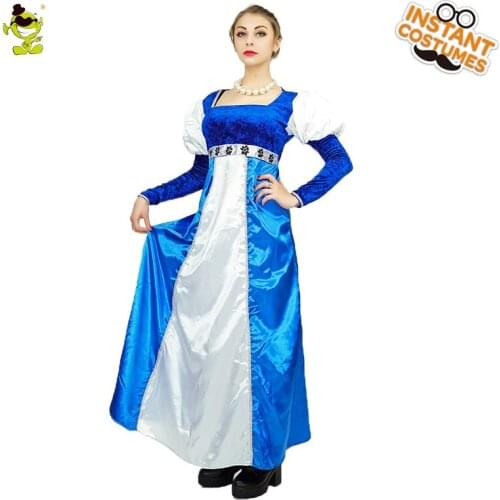 Adults Princess Queen Costume Womens Medieval Warrior Fancy Dress Costumes