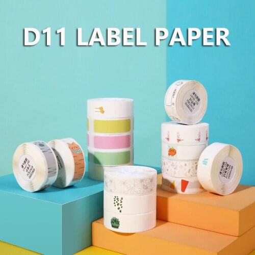 10Rolls Niimbot D11 Printing Label Supermarket label paper label sticker Waterproof Anti-Oil Tear-Resistant classified storage