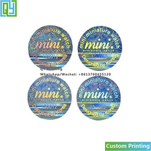 10000pcs 10x10mm Free Shipping Personalized 3D 2D Hologram Stickers Security Brand Mark Trademark Logo Serial Number Holo Labels