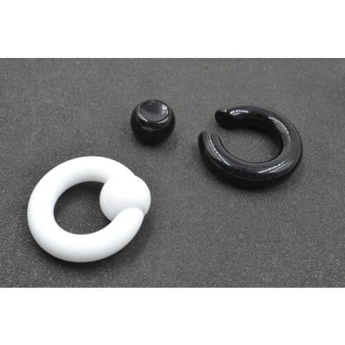 120pcs Free Shippment Acrylic CBR Body Piercing Jewelry Ear Plug Tunnel Earrings Nose Septum Rings Nipple Rings Bar 2mm-8mm