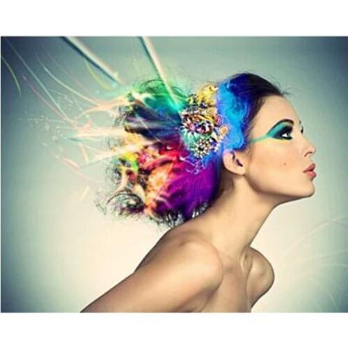 Diamond painting 5D colorful beauty diamante cross embroidery Mosaic home decoration DIY handmade full sale diy girl painting