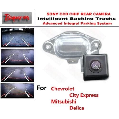 For Chevrolet City Express Mitsubishi Delica CCD Car Backup Parking Camera Intelligent Tracks Dynamic Guidance Rear View Camera