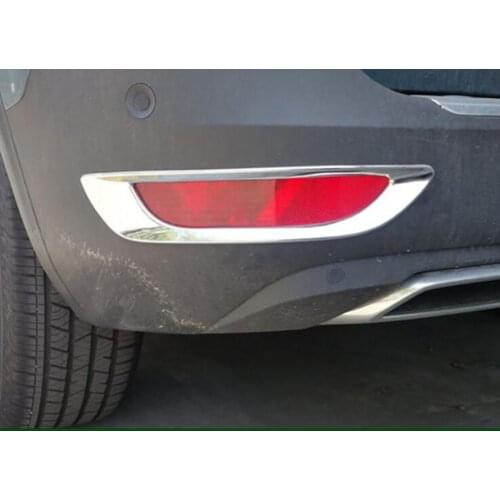 Car Exterior Rear Tail Fog Light Lamp Decoration Frame Trim Cover Styling For Peugeot 5008 2017 ABS Auto Accessories