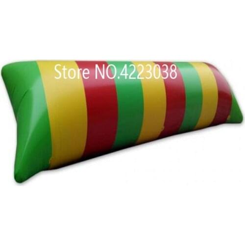 Free Shipping 9*3mInflatable Water Catapult Packs Bouncing Pillow Inflatable Water Blob Jumping Bag Floating Beds free a Pump