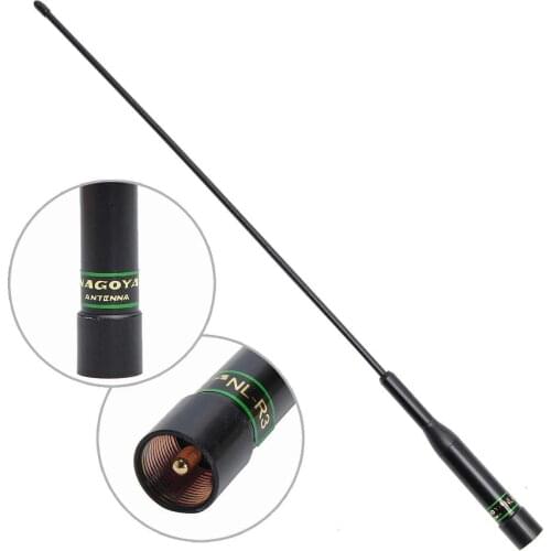 For walkie talkie car radio NL-R3 Flexible Whip VHF UHF Dual Band High Gain Antenna For Car Radio Mobile radio Ham radio