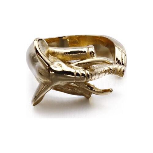 European and American personality creative elephant nose mens ring fashion punk rock style open ring