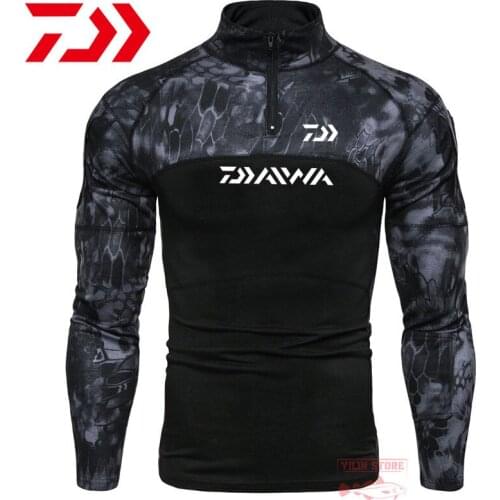 Daiwa Fishing T-shirt Long-sleeved Frog Suit Outdoor Hunting Camouflage Fishing Clothes Adventure T-shirt Militar Tactical Vest