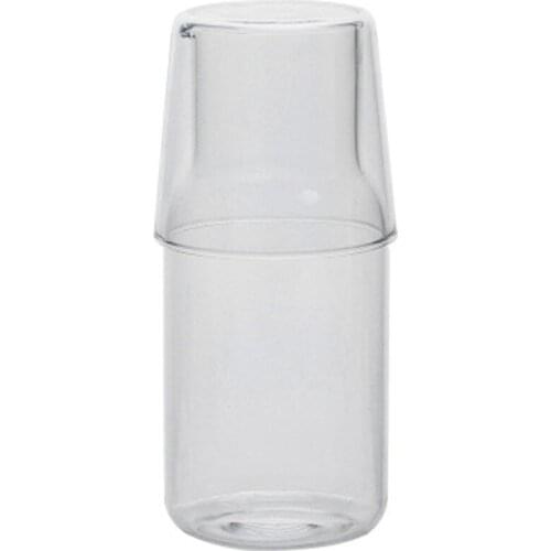 Hot Water Carafe with Tumbler Gl Cold Hot Water Bottle Cup Sets Bedside Water Pitcher High Temperature Resistance Bottle