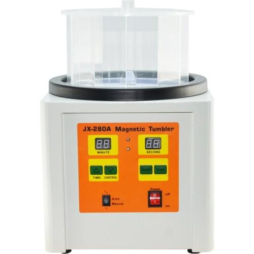 KT-280 Jewelry Polishing Machine Magnetic Tumbler Polisher Finisher Grinder Jewelry Tools and Equipment with 1100g Capacity
