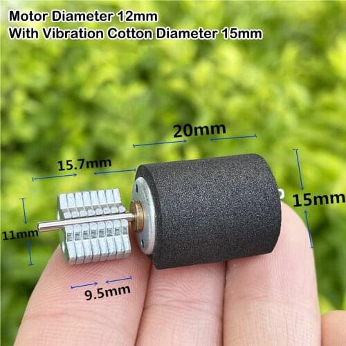 12*22MM Micro Cylindrical Vibration Motor DC 3V-6V Powerful Vibration Small Motor For For Beauty Instrument Massager Vibrator