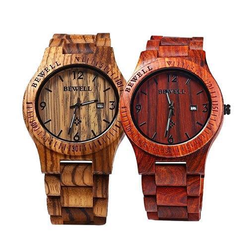 Men Luxury Natural Maple Wooden Handmade Quartz Movement Casual Wrist Watch hot