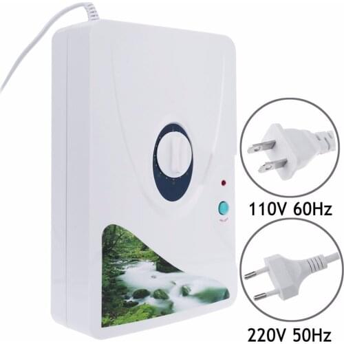 New 600mg/h 220V 110V Ozone Generator Ozonator ionizer O3 Timer Air Purifiers Oil Vegetable Meat Fresh Purify Air Water