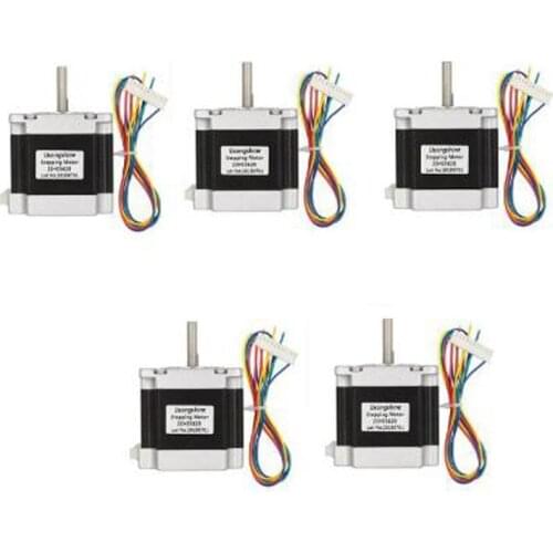 5pcs Nema 23 2.8A Stepper motor 57 motor 4-lead stepper motor 23HS5628 step motor for CNC Laser Grind engraving machine tools
