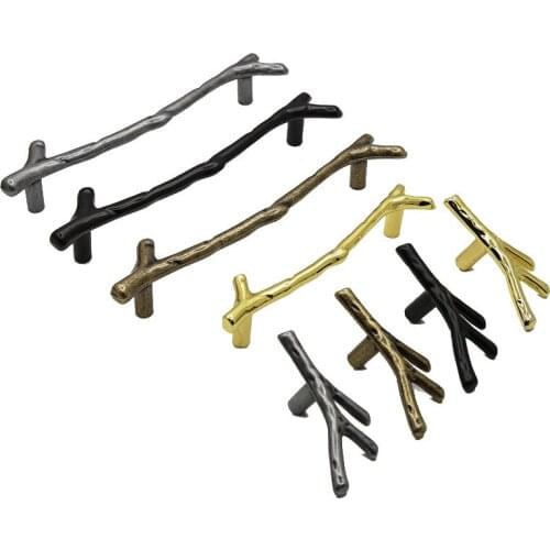 Creativity Fashion Branches Cupboard Wardrobe Closet Door Pull Furniture Handle Kitchen Cabinet Handles Drawer Knobs Door Pulls