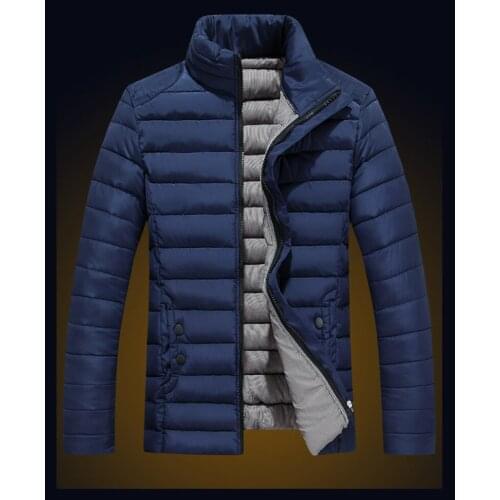 Quality High 2020 Men Warm Jackets Slim Winter Down Cotton Coat Thick Mens Outwear Coat Light Weight Parka Plus size M-5XL WXF16