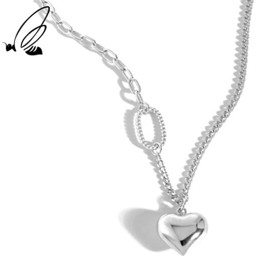 SSTEEL 925 Sterling Silver Necklaces For Women Statement Minimalist Personalized Gold Accessories Design Chain Fine Jewelry
