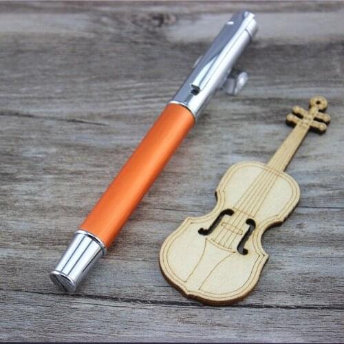 ZY Unique Design Grace orange ballpoint Pen School Office Stationery luxury brand roller ball pens 003