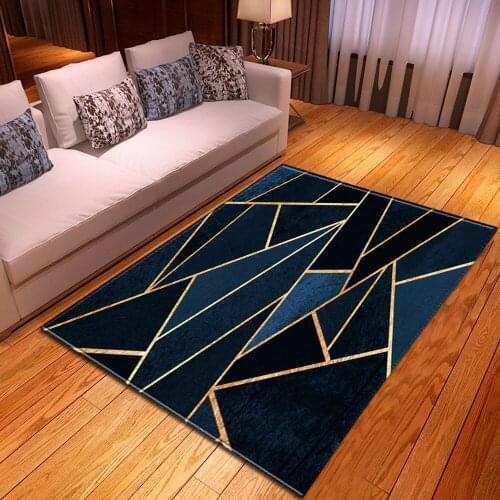 3D Geometric Pattern Living Room Carpet Childrens Room Decoration Carpet Family Bedroom Sofa Corridor Coffee Floor Table Mat