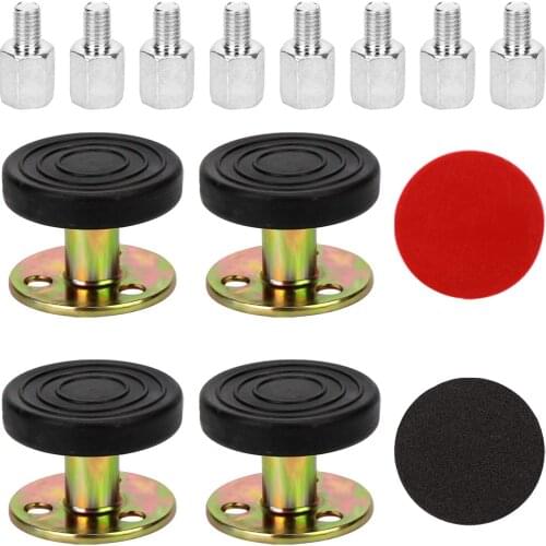 4Pcs Adjustable Threaded Bed Frame Anti-Shake Tool, Headboard Stoppers Fixer, Bedside Antishake Telescopic Support Stabilizer