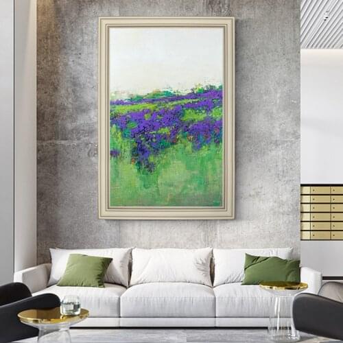 American Flowers hand-painted Oil Painting Decorative Entrance Hallway Vertical Version Of The Nordic Minimalist Paintings Abstr