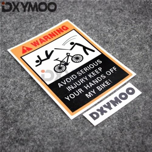 Car Styling Funny Bicycle BIKE Warning Car Sticker Car Vinyl Tape Car Racing Sticker Decals Auto Window Sticker