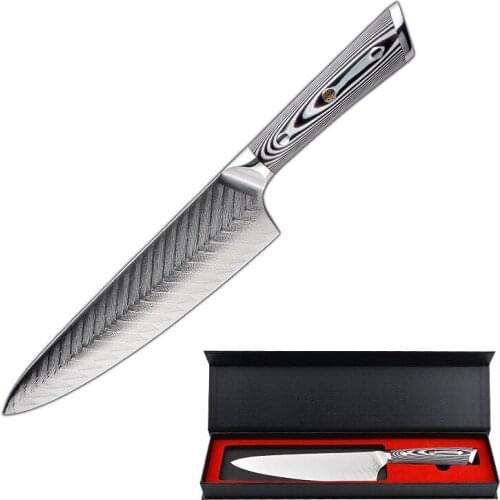 Damascus Knives Chef Knife Japanese Kitchen Knife Damascus VG10 67 Layer Stainless Steel Knives Ultra Sharp G10 Handle