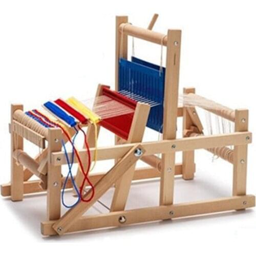 Wooden Traditional Weaving Loom Children Toy Craft Educational Gift Wooden Weaving Frame Knitting Machine