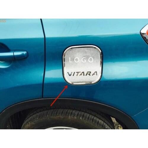 For Suzuki vitara 2016-2019 stainless/ABS Chrome Fuel tank cover decoration Patch Anti-scratch protection Car styling