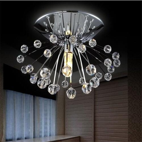 Crystal LED ceiling lamps designers creative bedroom living room dandelion crystal lamp porch ceiling lamps ZA