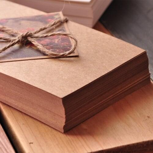 20 sheets DIY Cardboard Scrapbook Graffiti Blank Card Kraft Paper Card Greeting Card Postcard