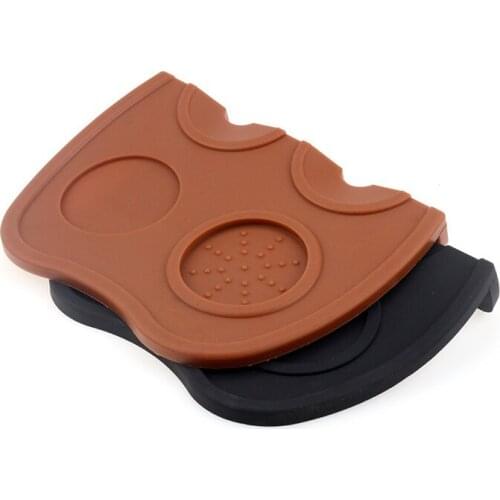 Coffee press pad silicone anti-slip mat Coffee press powder corner pad double-slot single-slot Italian coffee machine bar mat