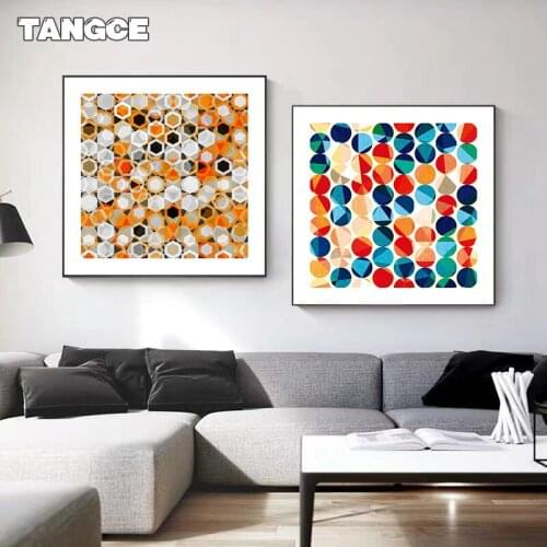 Minimalism Geometric Posters and Prints Abstract Colorful Wall Art Canvas Painting Gallery Wall Picture Living Room Modern Decor