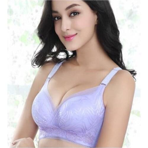 3/4 cup lace push up bra large size sexy women underwear thin section cup C cup D cup E bra for women
