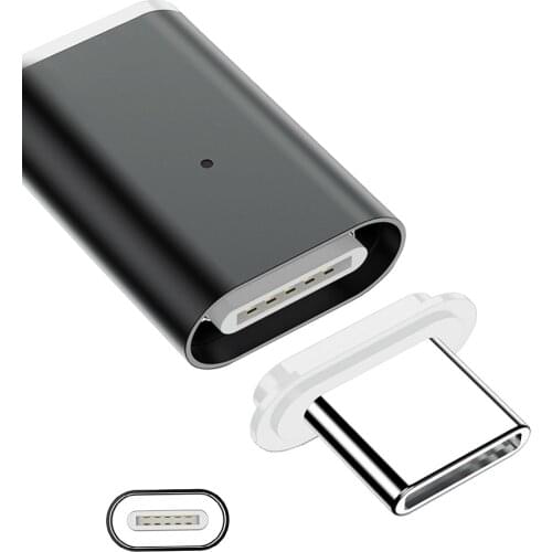 3A MAX Type-C Magnetic Data Adapter For SAMSUNG S10 Plus S9+ Note 8 Xiaomi OnePlus 7 6T 5 Fast Charging Magnetic USB-C Connector