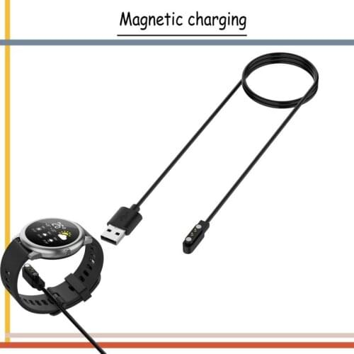 Magnetic Charge Charging Cable For Smart Watch with Magnetics Plug For 2 Pins Distances 4mm Black Novel Power Charger Cables