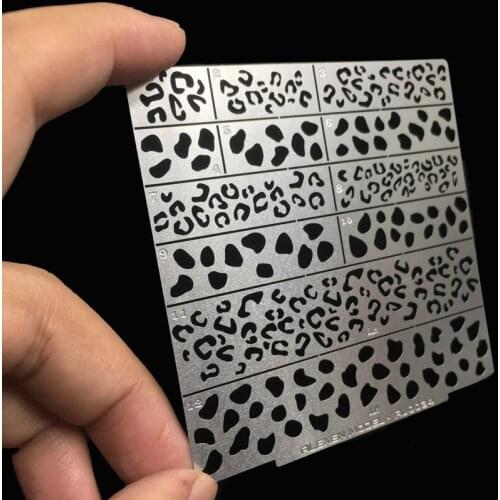 Alexen Model AJ0034 1/35 1/100 Scale Gundam Military Model Camouflage Stenciling Templates Modeling Leakage Model Spray Plane