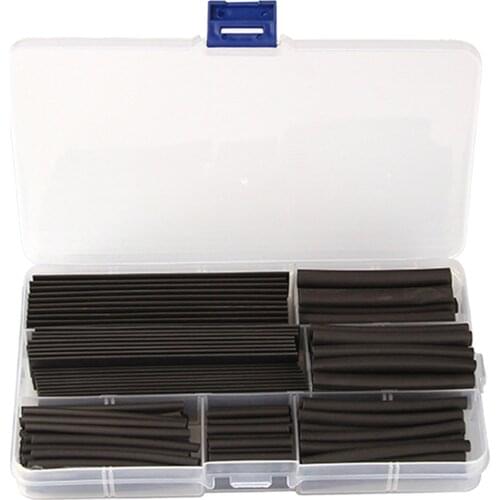170PCS Assorted Insulated Electrical 2:1 Heat Shrink Tubing Kit Set Lined Heat Tube with Storage Box Portable